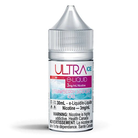 Ultra E - Liquid Iced by Ultra Liquid Labs - Strawberry Scoops Ice - Eliquid - Canada